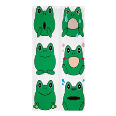 Animals Frog Green Face Mask Smile Cry Cute Shower Curtain 36  X 72  (stall)  by Mariart