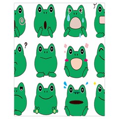 Animals Frog Green Face Mask Smile Cry Cute Drawstring Bag (Small)