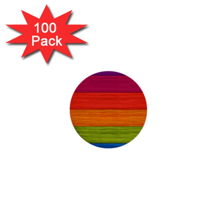 Wooden Plate Color Purple Red Orange Green Blue 1  Mini Buttons (100 pack) 