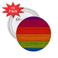 Wooden Plate Color Purple Red Orange Green Blue 2 25  Buttons (10 Pack)  by Mariart