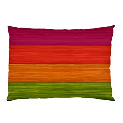 Wooden Plate Color Purple Red Orange Green Blue Pillow Case by Mariart