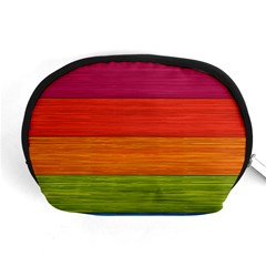 Wooden Plate Color Purple Red Orange Green Blue Accessory Pouches (medium)  by Mariart