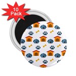 Bone House Face Dog 2.25  Magnets (10 pack)  Front