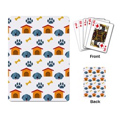 Bone House Face Dog Playing Card by Mariart