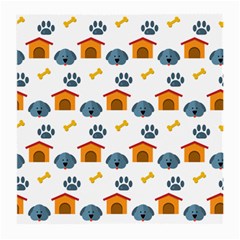 Bone House Face Dog Medium Glasses Cloth (2-side) by Mariart