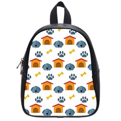 Bone House Face Dog School Bags (small)  by Mariart