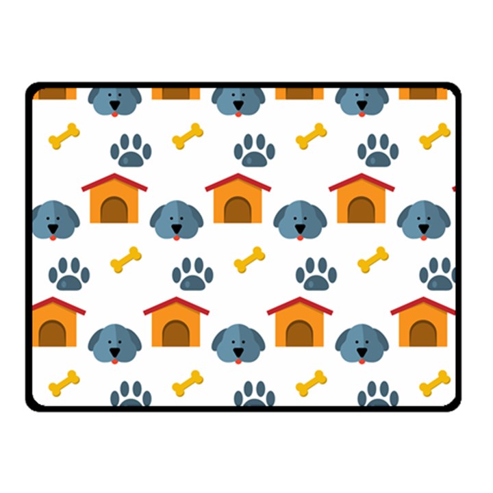 Bone House Face Dog Fleece Blanket (Small)