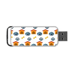 Bone House Face Dog Portable Usb Flash (two Sides) by Mariart