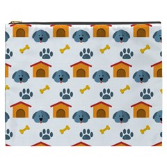 Bone House Face Dog Cosmetic Bag (xxxl)  by Mariart