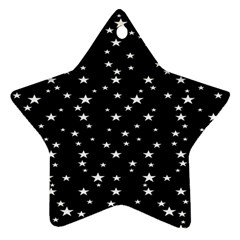 Black Star Space Star Ornament (two Sides) by Mariart