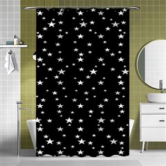 Black Star Space Shower Curtain 48  X 72  (small)  by Mariart