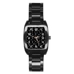 Black Star Space Stainless Steel Barrel Watch Front