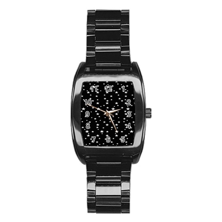 Black Star Space Stainless Steel Barrel Watch