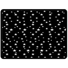 Black Star Space Double Sided Fleece Blanket (large)  by Mariart