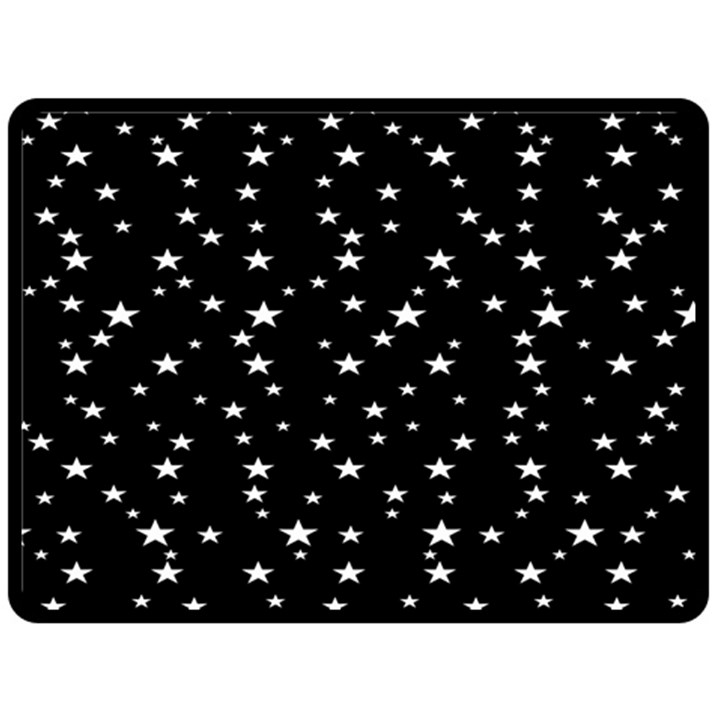 Black Star Space Double Sided Fleece Blanket (Large) 