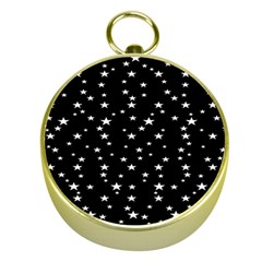 Black Star Space Gold Compasses by Mariart