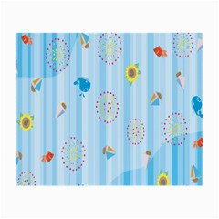 Animals Whale Sunflower Ship Flower Floral Sea Beach Blue Fish Small Glasses Cloth by Mariart