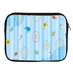 Animals Whale Sunflower Ship Flower Floral Sea Beach Blue Fish Apple Ipad 2/3/4 Zipper Cases by Mariart