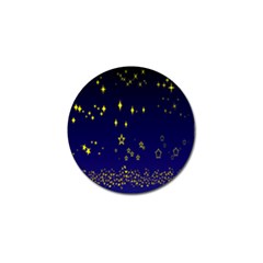 Blue Star Space Galaxy Light Night Golf Ball Marker (4 Pack) by Mariart