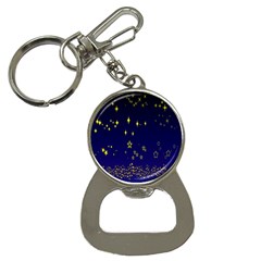 Blue Star Space Galaxy Light Night Button Necklaces by Mariart