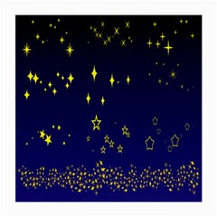 Blue Star Space Galaxy Light Night Medium Glasses Cloth (2-side) by Mariart