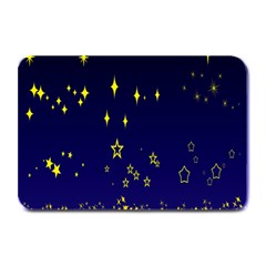 Blue Star Space Galaxy Light Night Plate Mats by Mariart