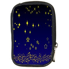 Blue Star Space Galaxy Light Night Compact Camera Cases by Mariart