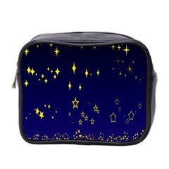 Blue Star Space Galaxy Light Night Mini Toiletries Bag 2-side by Mariart