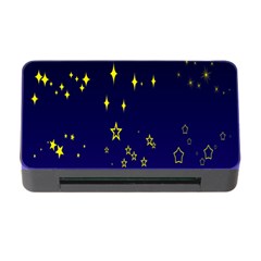 Blue Star Space Galaxy Light Night Memory Card Reader With Cf by Mariart