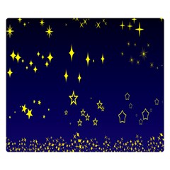 Blue Star Space Galaxy Light Night Double Sided Flano Blanket (small)  by Mariart