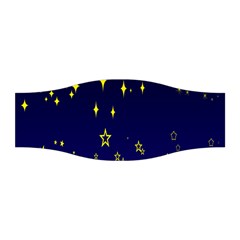 Blue Star Space Galaxy Light Night Stretchable Headband by Mariart