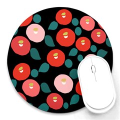 Candy Sugar Red Pink Blue Black Circle Round Mousepads by Mariart