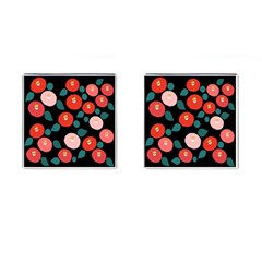 Candy Sugar Red Pink Blue Black Circle Cufflinks (square) by Mariart