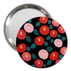 Candy Sugar Red Pink Blue Black Circle 3  Handbag Mirrors by Mariart