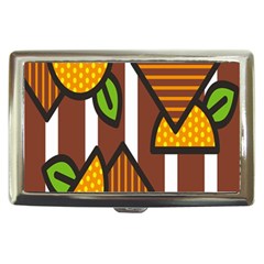 Chocolate Lime Brown Circle Line Plaid Polka Dot Orange Green White Cigarette Money Cases by Mariart