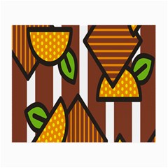 Chocolate Lime Brown Circle Line Plaid Polka Dot Orange Green White Small Glasses Cloth by Mariart