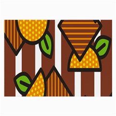 Chocolate Lime Brown Circle Line Plaid Polka Dot Orange Green White Large Glasses Cloth by Mariart