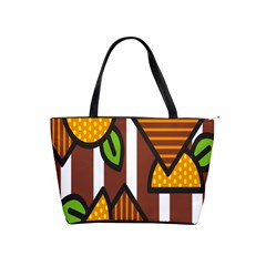 Chocolate Lime Brown Circle Line Plaid Polka Dot Orange Green White Shoulder Handbags by Mariart