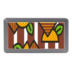 Chocolate Lime Brown Circle Line Plaid Polka Dot Orange Green White Memory Card Reader (mini) by Mariart