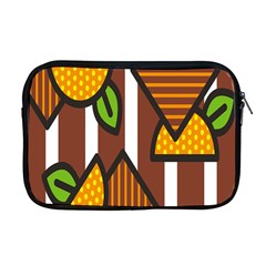 Chocolate Lime Brown Circle Line Plaid Polka Dot Orange Green White Apple Macbook Pro 17  Zipper Case by Mariart