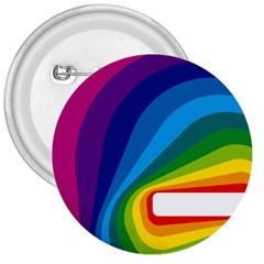 Circle Rainbow Color Hole Rasta Waves 3  Buttons by Mariart