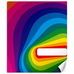 Circle Rainbow Color Hole Rasta Waves Canvas 8  X 10  by Mariart