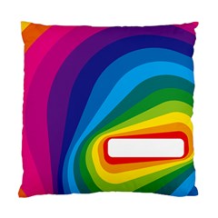 Circle Rainbow Color Hole Rasta Waves Standard Cushion Case (two Sides) by Mariart