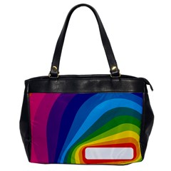 Circle Rainbow Color Hole Rasta Waves Office Handbags by Mariart