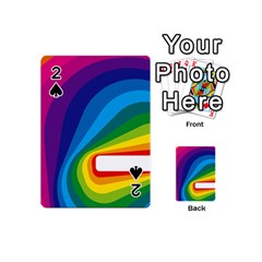 Circle Rainbow Color Hole Rasta Waves Playing Cards 54 (mini)  by Mariart