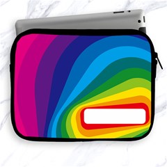 Circle Rainbow Color Hole Rasta Waves Apple Ipad 2/3/4 Zipper Cases by Mariart