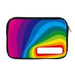 Circle Rainbow Color Hole Rasta Waves Apple Macbook Pro 17  Zipper Case by Mariart