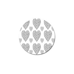 Black Paw Hearts Love Animals Golf Ball Marker (10 Pack) by Mariart