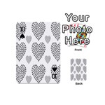 Black Paw Hearts Love Animals Playing Cards 54 (Mini)  Front - Spade10