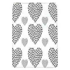 Black Paw Hearts Love Animals Flap Covers (l)  by Mariart